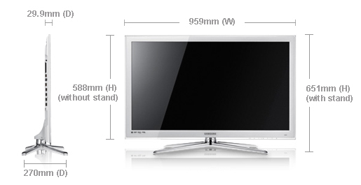 Samsung UE40C6510 101.6 cm (40") Full HD White – image 2