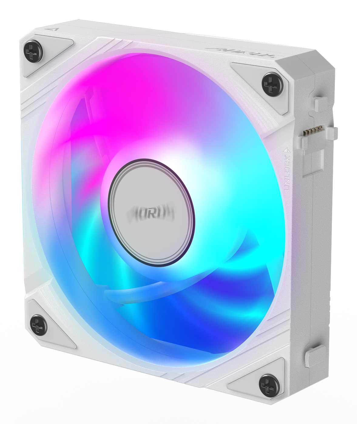 Ventilador Gigabyte AORUS EZ CHAIN FAN 120 ICE - 120mm - 2000RPM - Blanco - RGB - GP-ECFAN1201 ICE