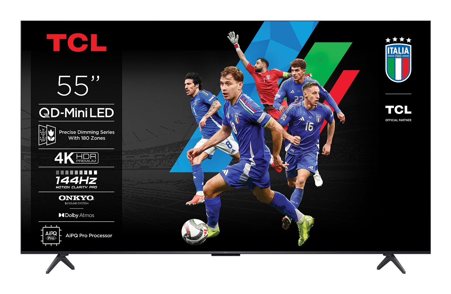 TCL C6K Serie Smart TV QD-MiniLED 4K 55" 55C6K, 144Hz, audio Onkyo 2.1, Dolby Vision IQ & Atmos, Google TV