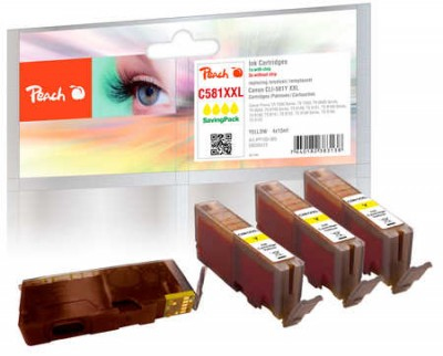 Peach PI100-365 ink cartridge 4 pc(s) Yellow