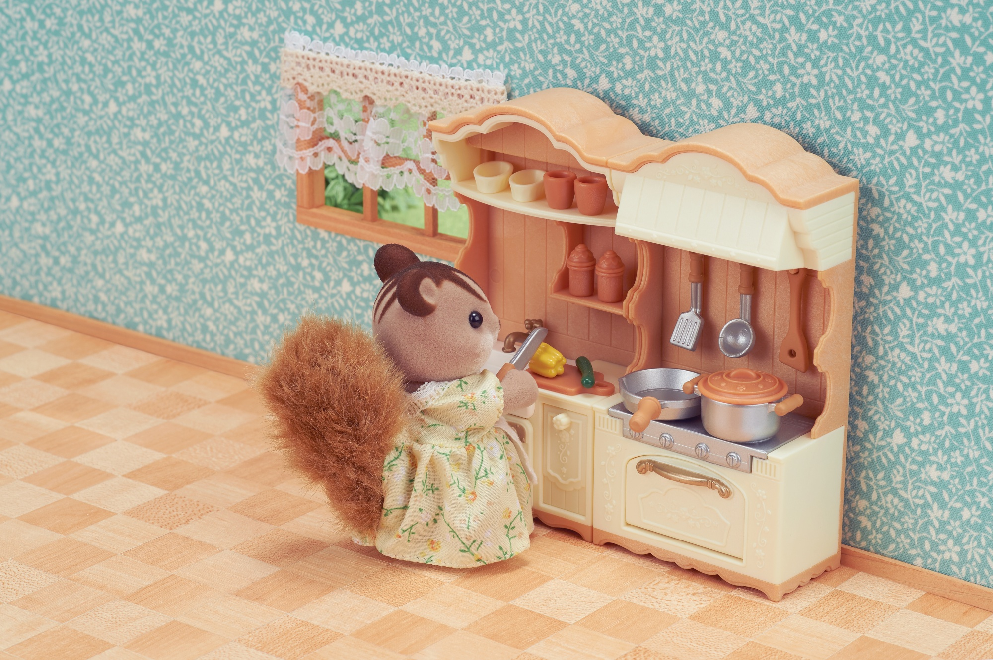 Resim Sylvanian Families Mutfak Oyun Seti Oyuncak Figür