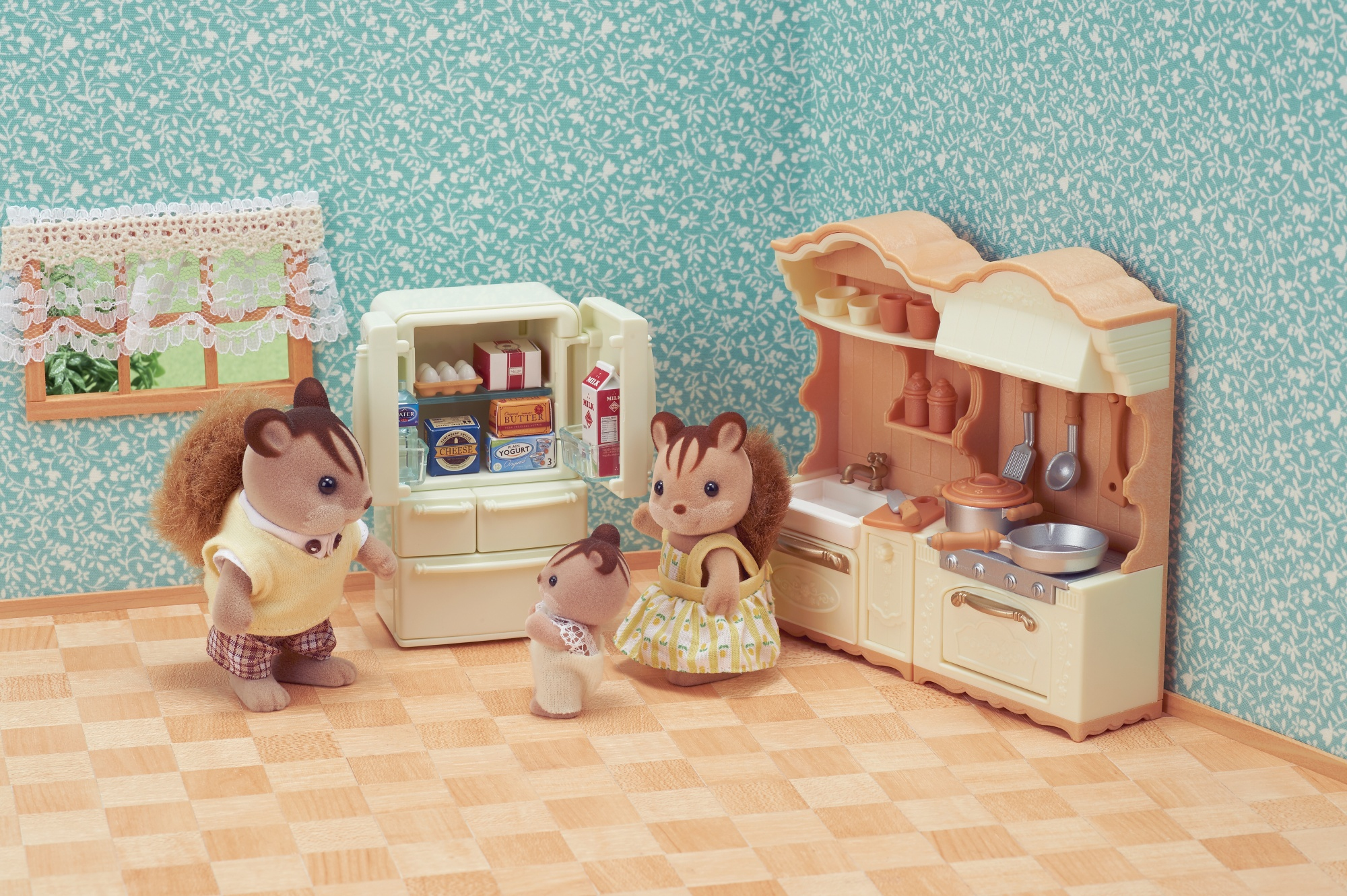 Resim Sylvanian Families Mutfak Oyun Seti Oyuncak Figür