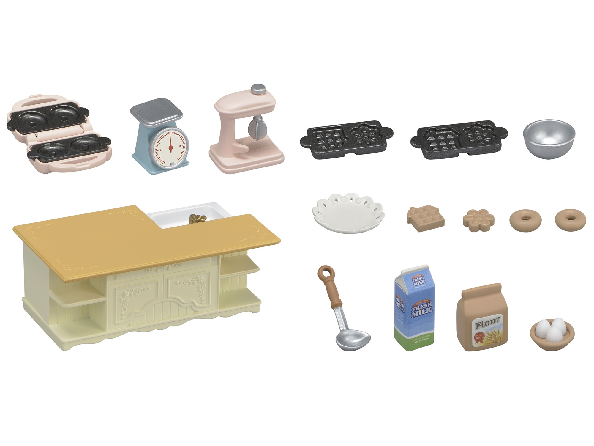 Resim Sylvanian Families Mutfak Adası Oyuncak Figür