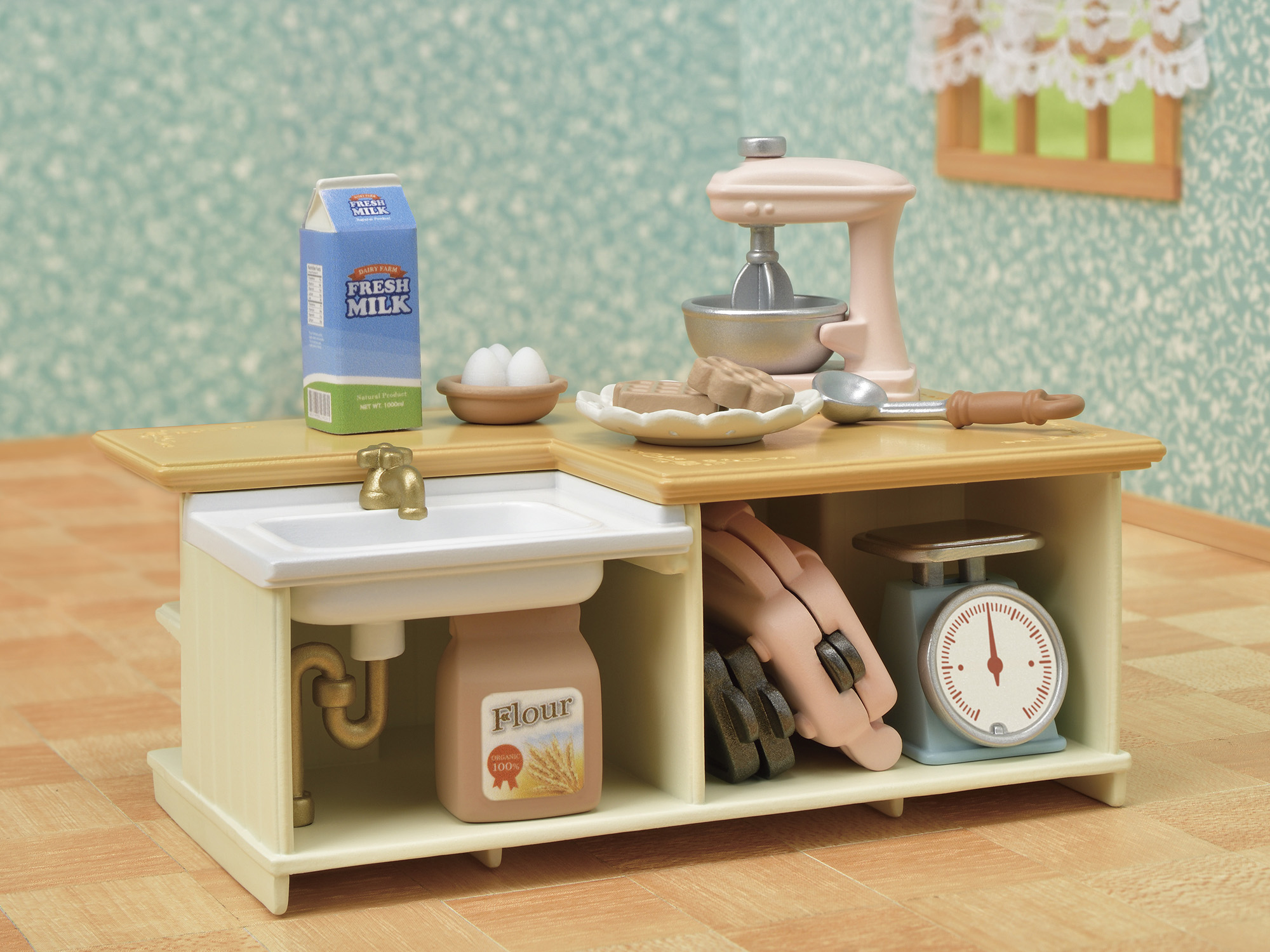 Resim Sylvanian Families Mutfak Adası Oyuncak Figür