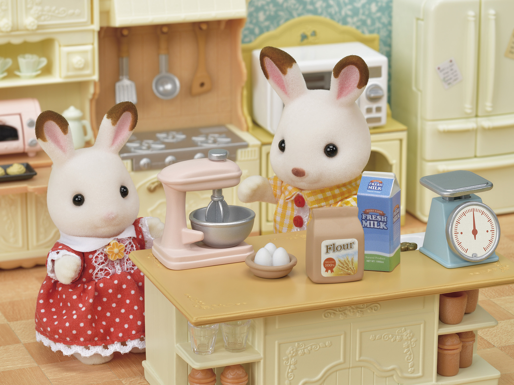 Resim Sylvanian Families Mutfak Adası Oyuncak Figür