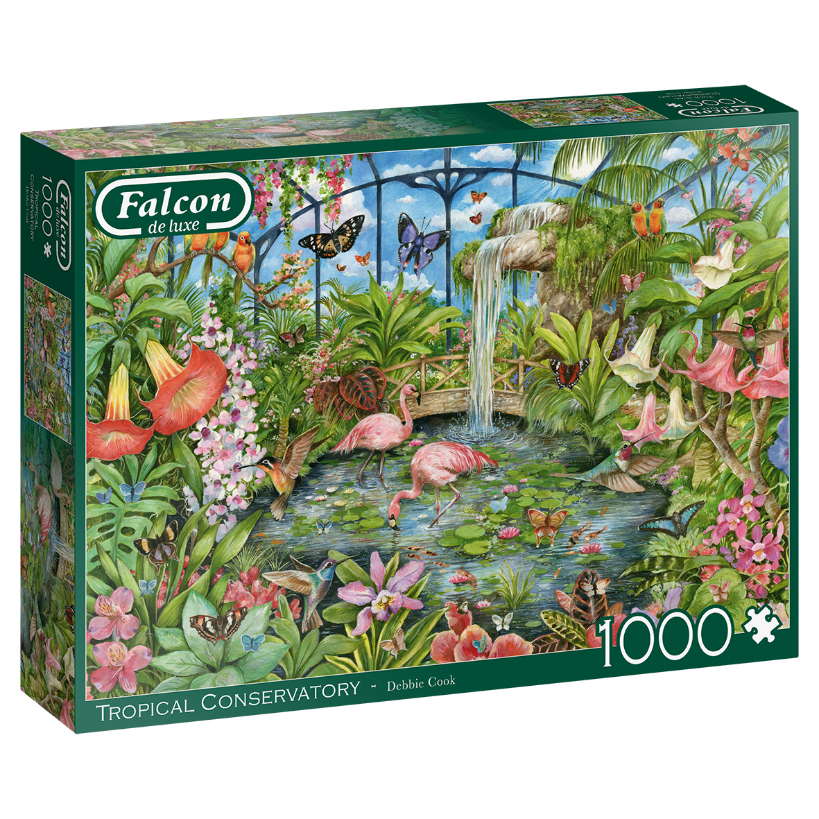 Falcon de luxe Tropical Conservatory 1000pcs Puzzle 1000 pz Flora e fauna