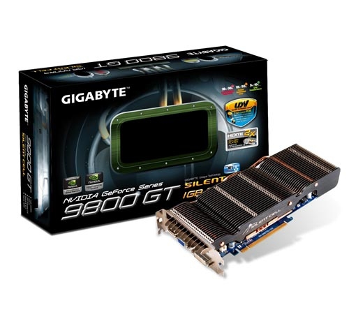 GIGABYTE GV-N98TSL-1GI graphics card GeForce 9800 GT