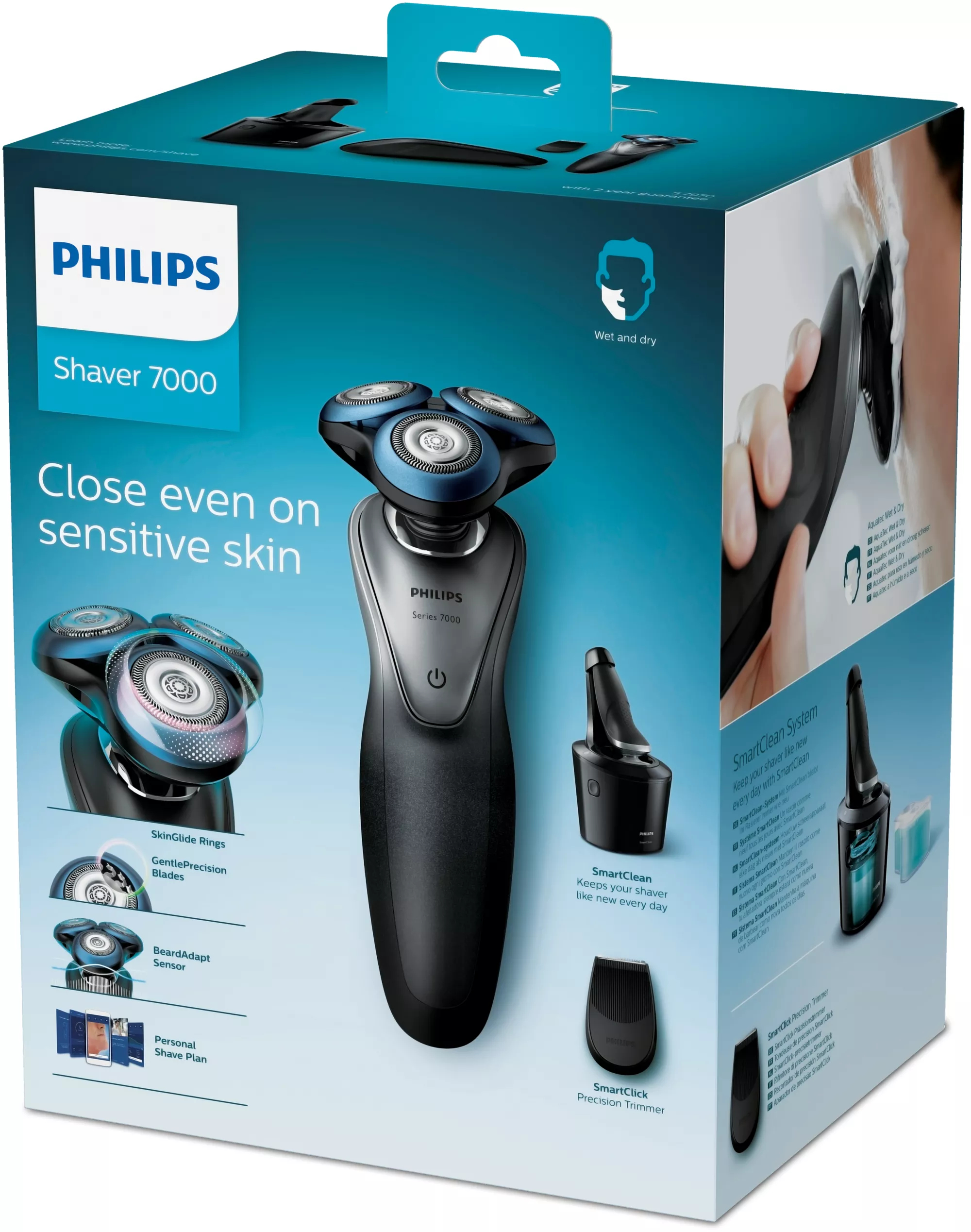 Philips SHAVER Series 7000 SkinGlide Rings Wet and dry electric shaver – image 2