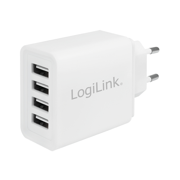 LogiLink PA0211W mobile device charger Smartphone, Tablet White AC Indoor – image 1