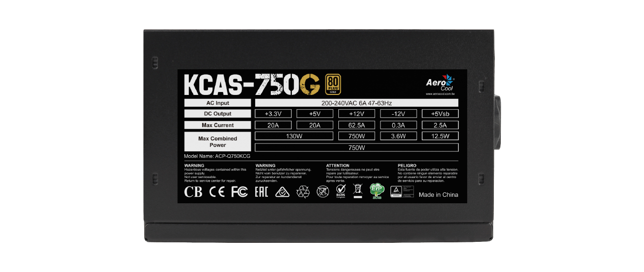 Aerocool KCAS-750G power supply unit – image 3