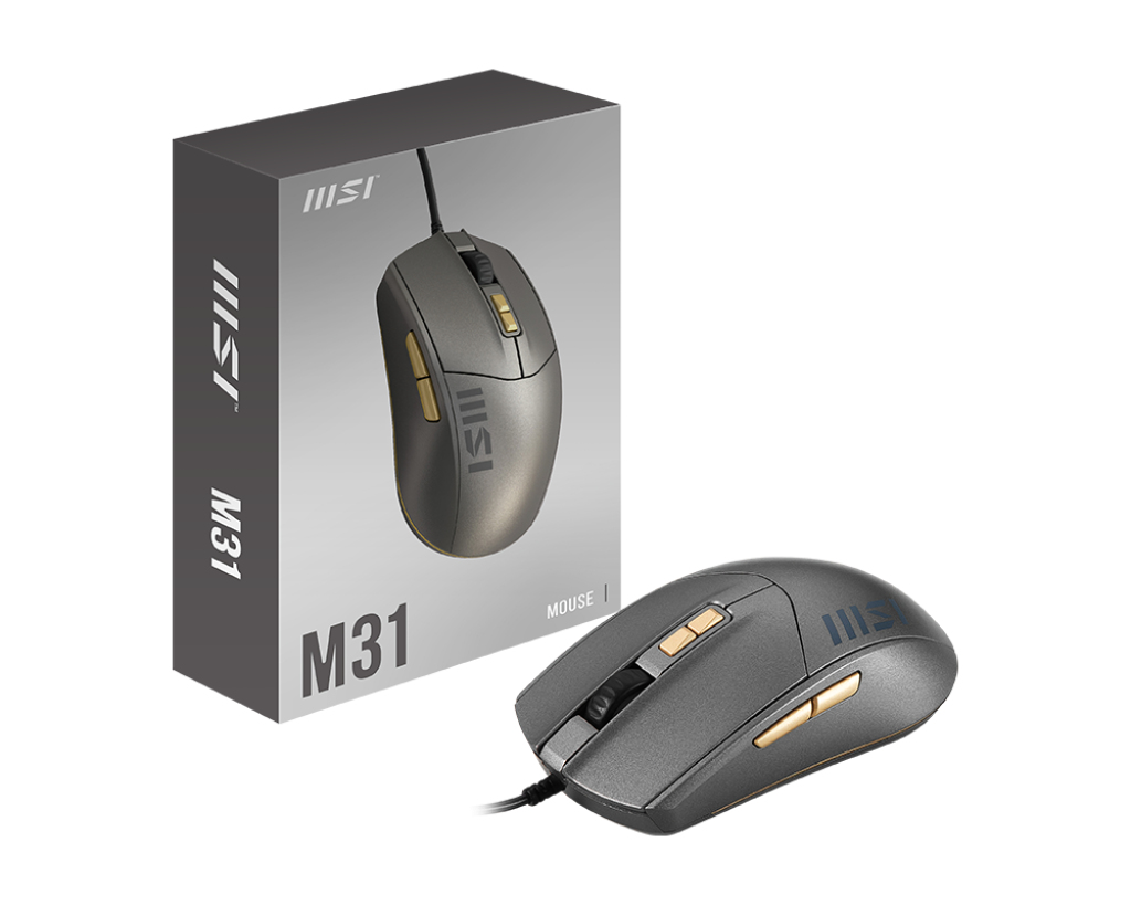 MSI M31 mouse Universal Ambidextrous USB Type-A Optical 1200 DPI – image 5