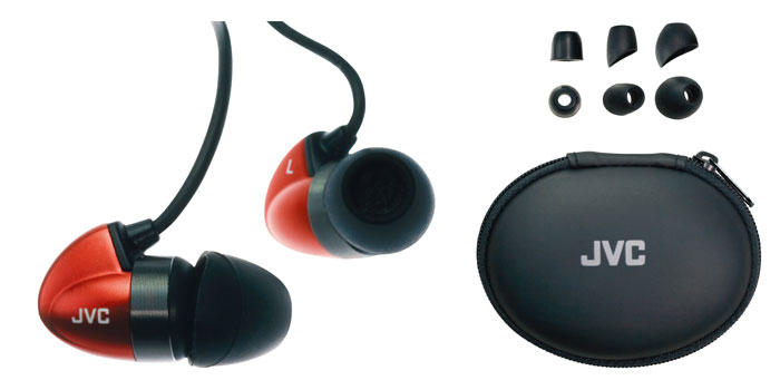 JVC HA-FX300R headphones/headset Wired In-ear Black, Red – image 2