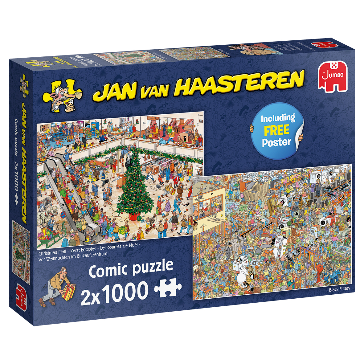 Jan van Haasteren Holiday Shopping 2x1000pcs Puzzle 1000 pz Fumetti