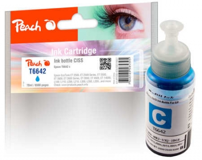 Peach PI100-151 cartuccia d'inchiostro 1 pz Compatibile Ciano