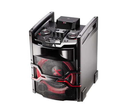 LG OM5542 portable/party speaker Black, Red – image 3