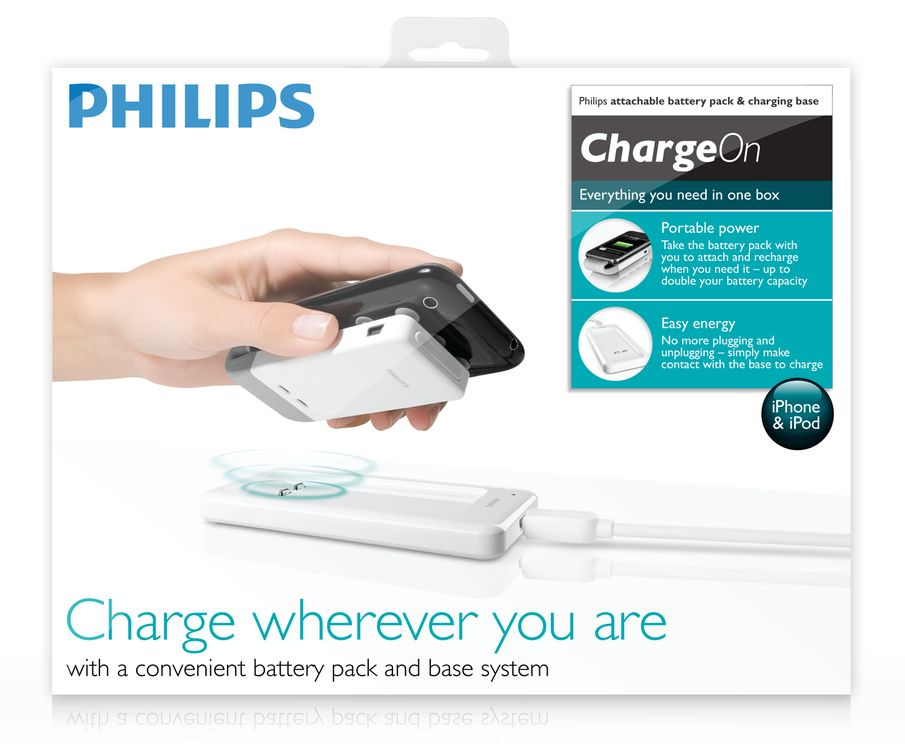 Philips ChargeOn Attachable battery pack & charging base DLP2277/17 – image 2