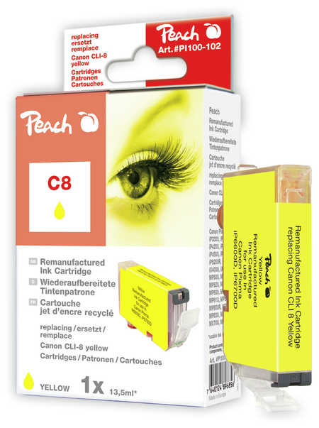 Peach 313917 ink cartridge 1 pc(s) Compatible Yellow