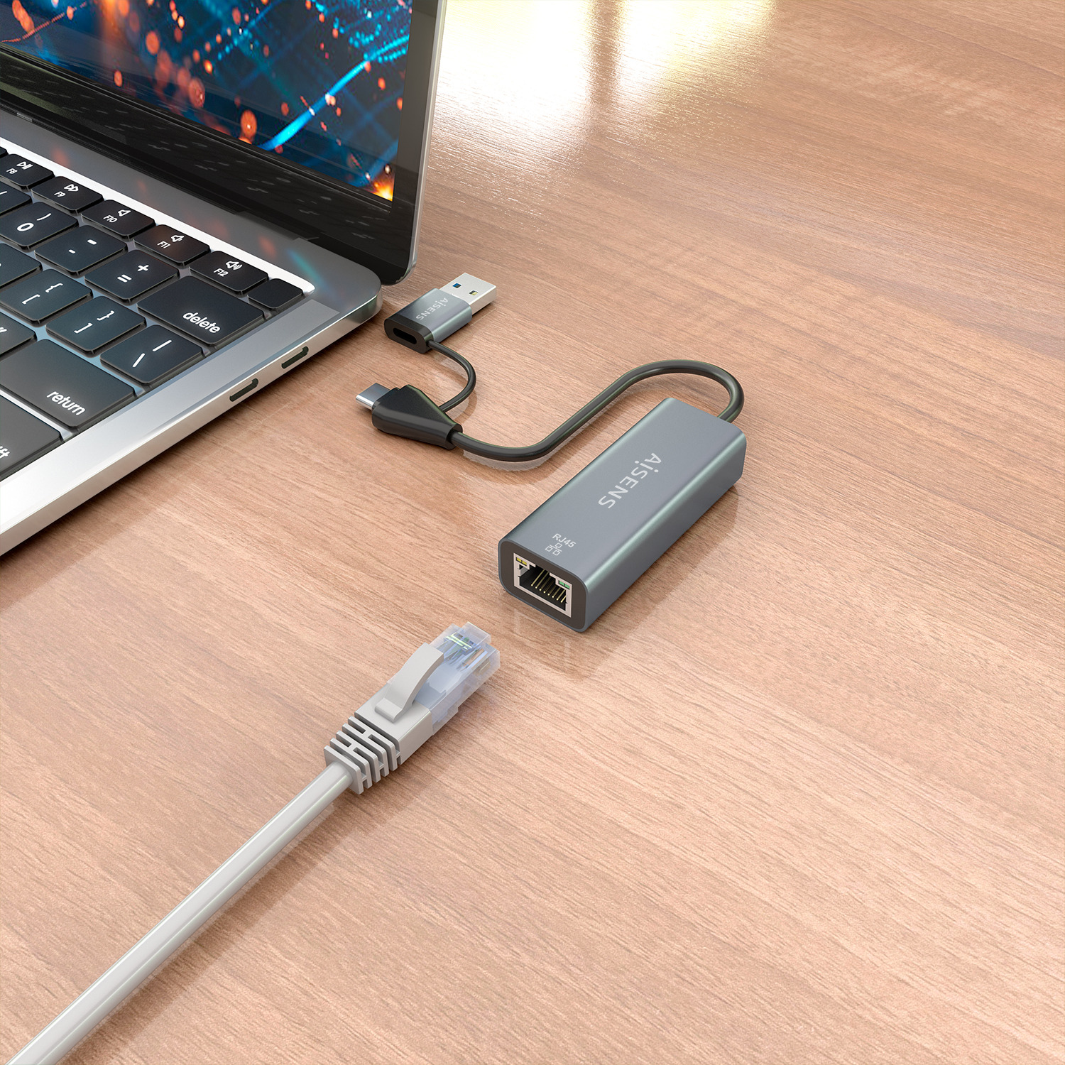 AISENS A109-1032 laptop dock/port replicator Wired USB 3.2 Gen 1 (3.1 Gen 1) Type-C Grey – image 5