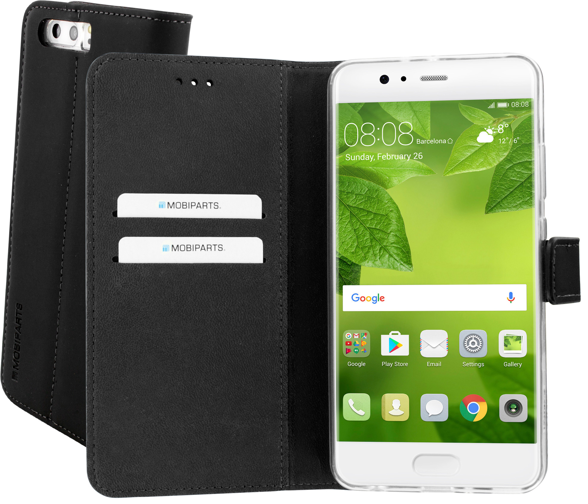 Mobiparts Premium Wallet TPU Case Huawei P10 Plus Black – image 1