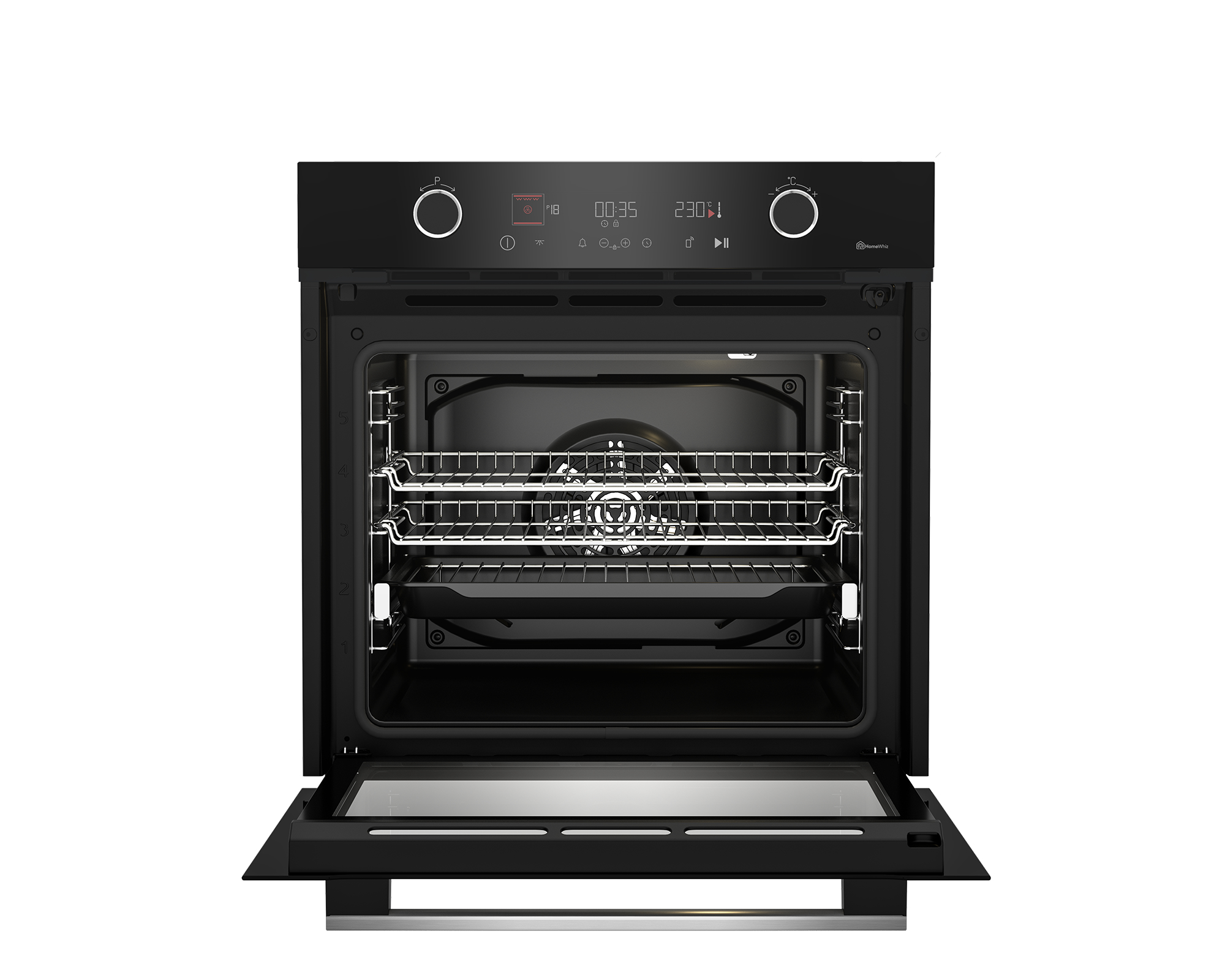 Grundig GEBM12401BP 60cm HotAero Pro Multi-Function Oven with Pyrolytic Cleaning – image 4