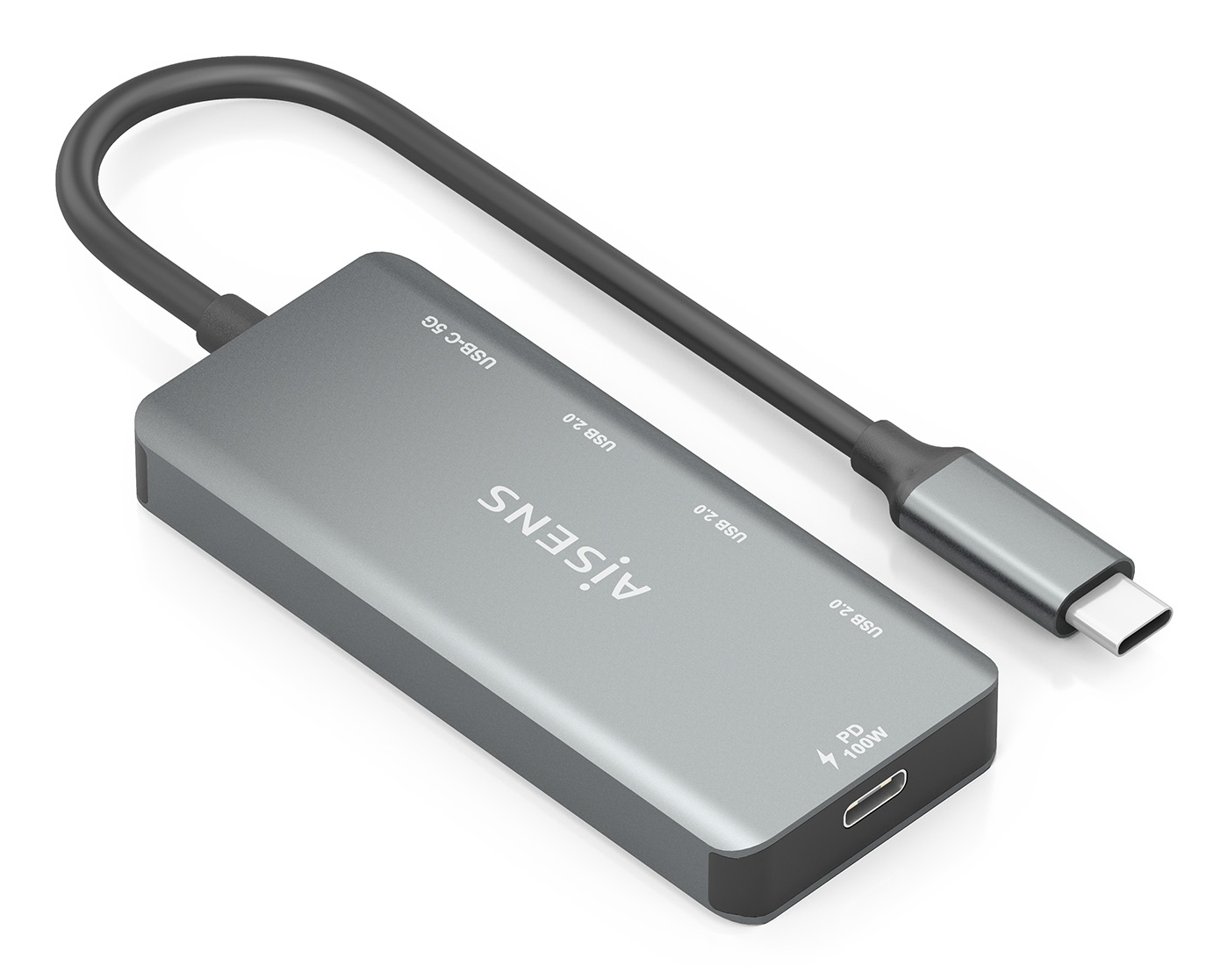 AISENS A109-0945 laptop dock/port replicator Wired USB 3.2 Gen 1 (3.1 Gen 1) Type-C Grey – image 2