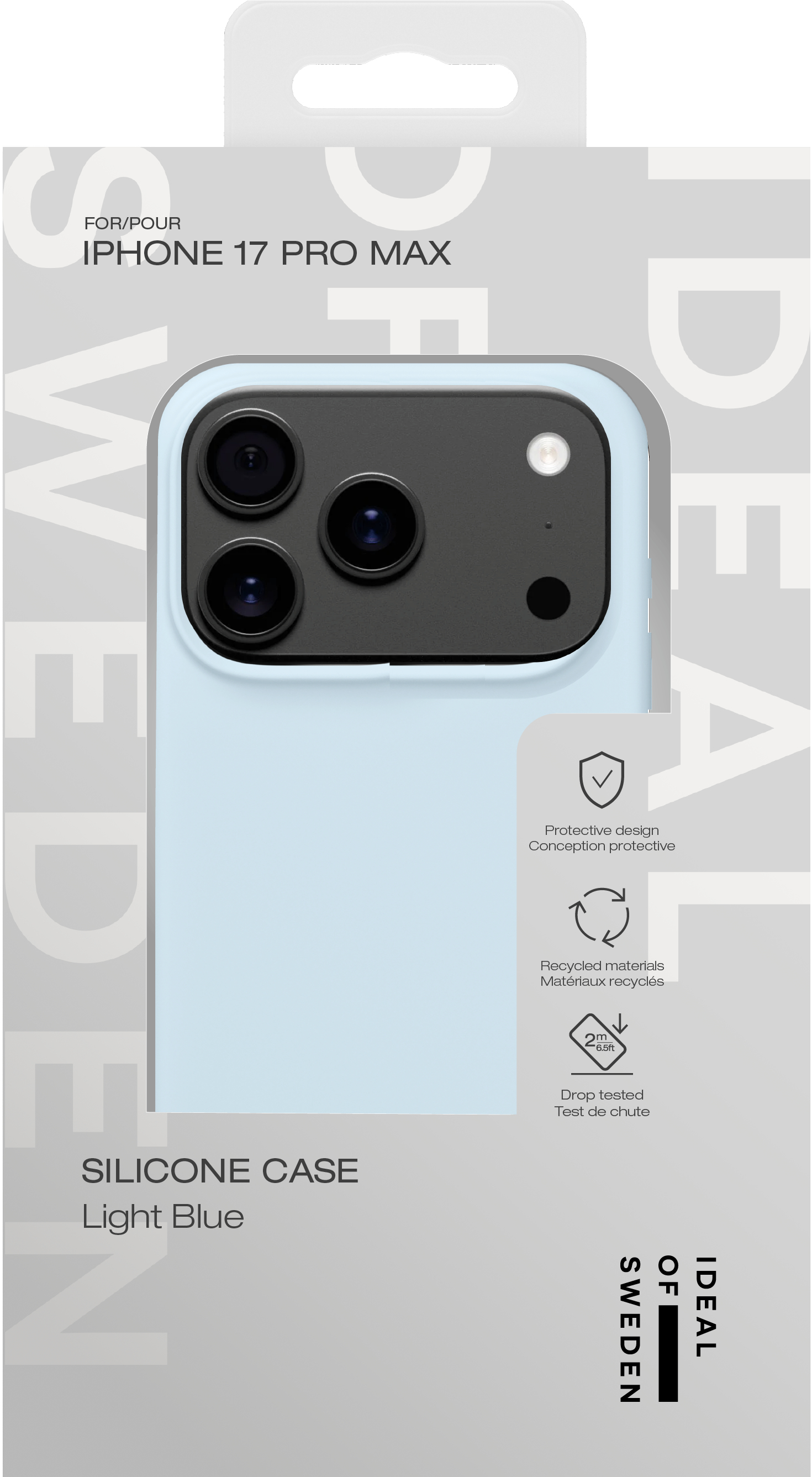 iDeal of Sweden Silicone Case iPhone 17 Pro Max Light Blue – image 4