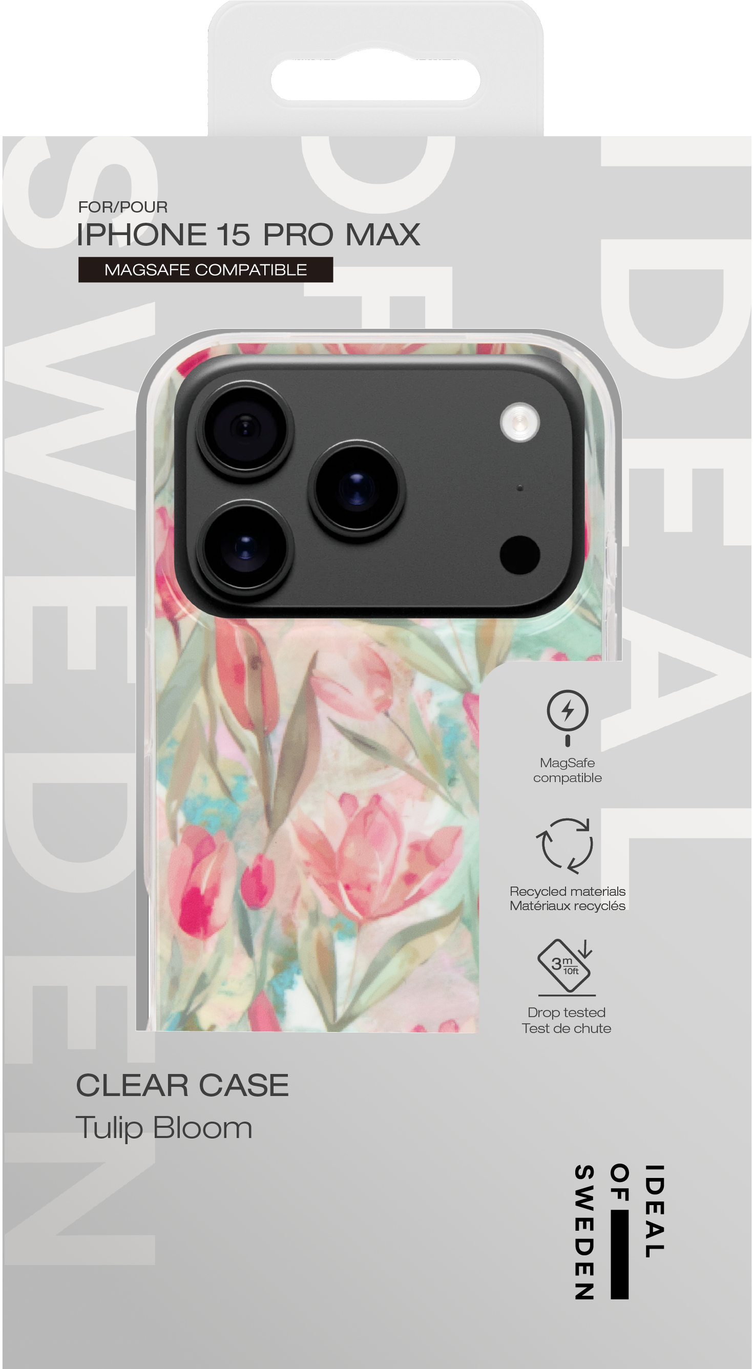 iDeal of Sweden Clear Case MagSafe iPhone 15 Pro Max Tulip Bloom – image 4