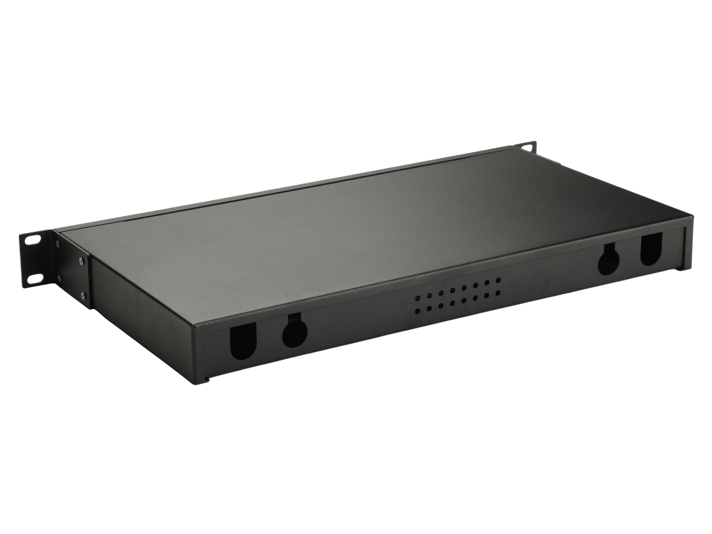 Equip LWL-Spleißkasten 24-Port LC-Duplex OM3 1U komplett  sw