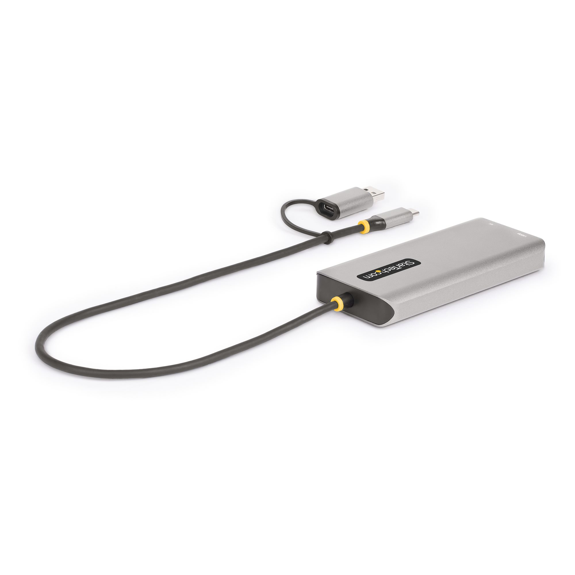 StarTech.com USB-C Multiport Adapter w/Attached USB-C to USB-A Dongle, Dual HDMI (4K30Hz/1080p60Hz), 3x USB-A 5Gbps, Mini Travel Dock, Laptop Docking Station, 1 – image 7