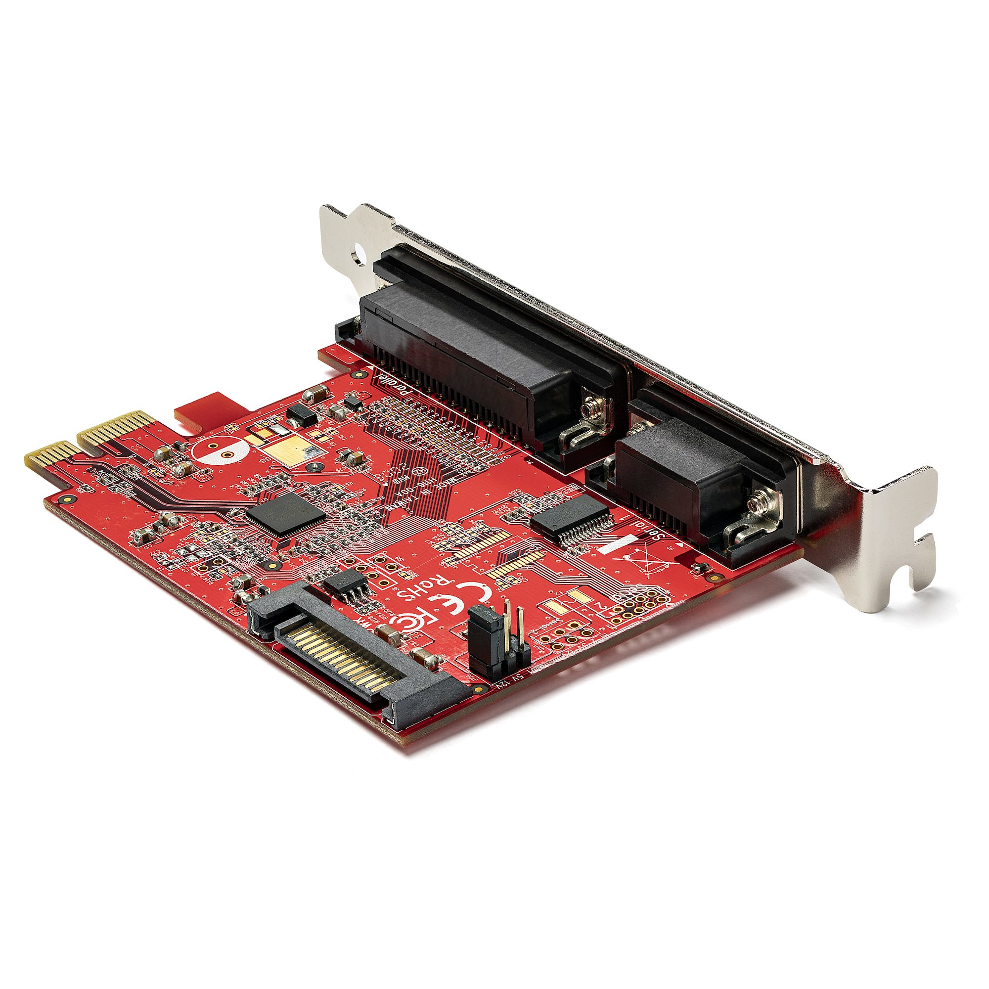 StarTech.com PCIe Card with Serial and Parallel Port - PCI Express Combo Adapter Card with 1x DB25 Parallel Port & 1x RS232 Serial Port - Expansion/Controller C – image 3