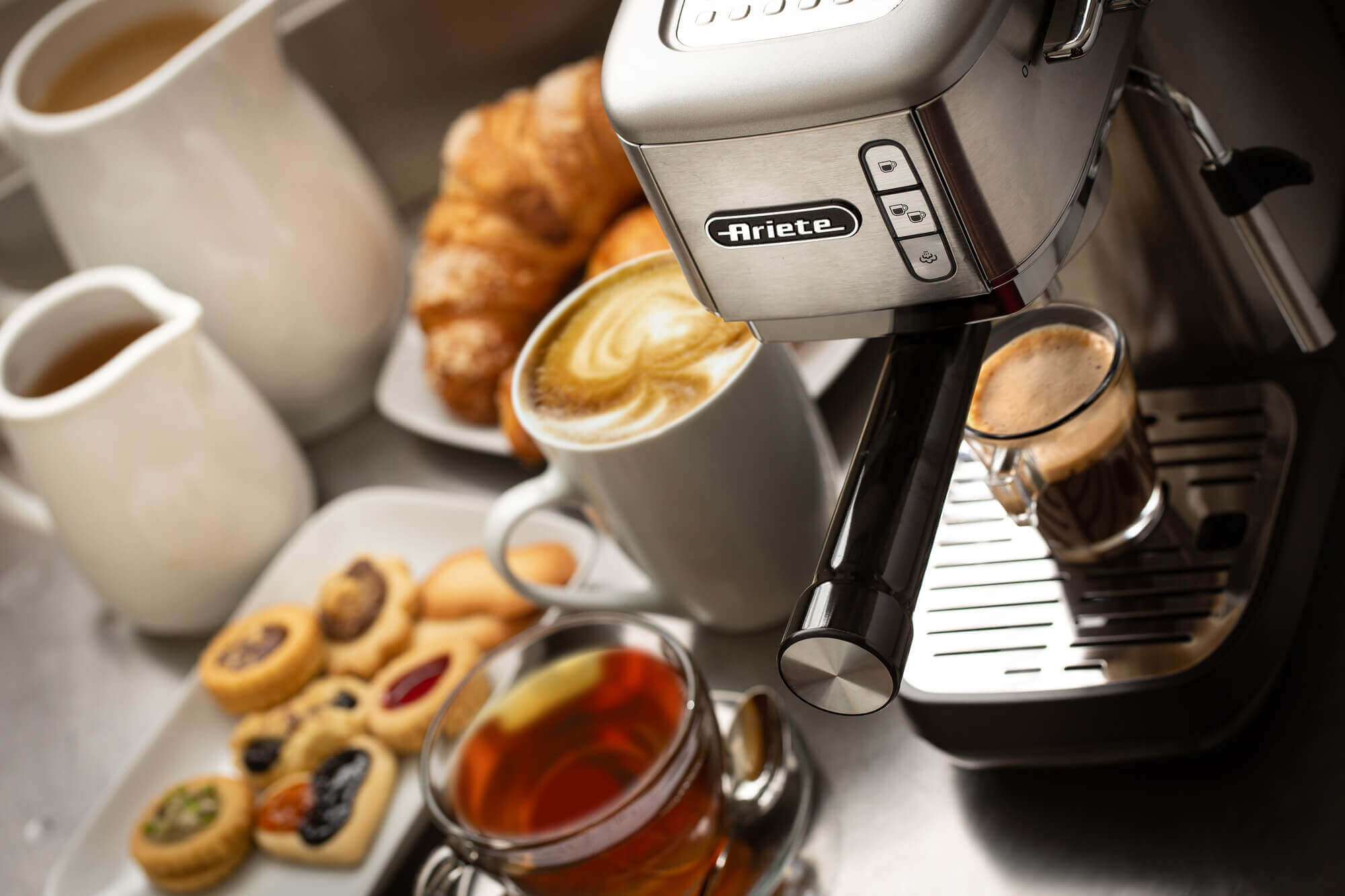 Ariete 1380 Metal coffee machine, compatible with ground coffee and ESE pods – image 4