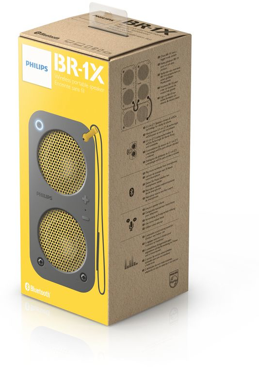 Philips SB5200G/77 portable/party speaker Grey, Yellow – image 3