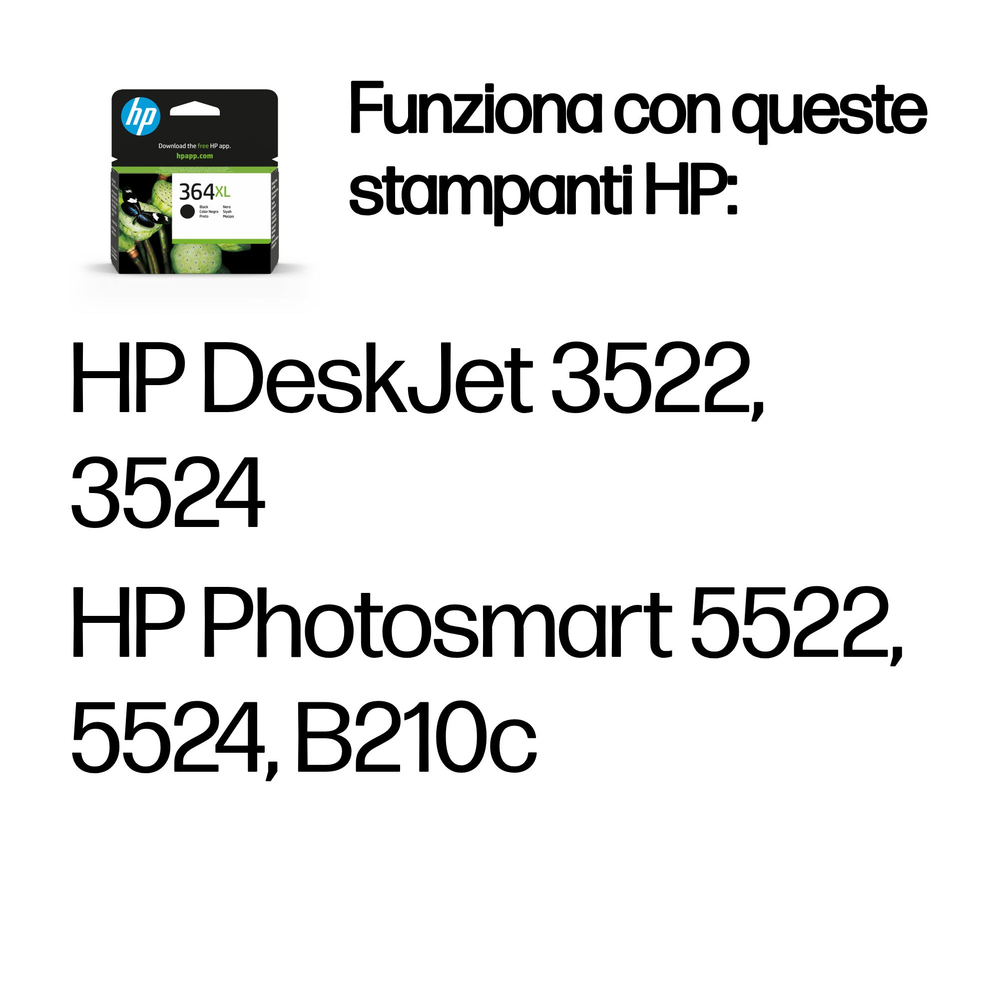 HP 364XL High Yield Black Original Ink Cartridge - Ink - [K] - per HP DeskJet 3000, 3500 series - Miniatura 2