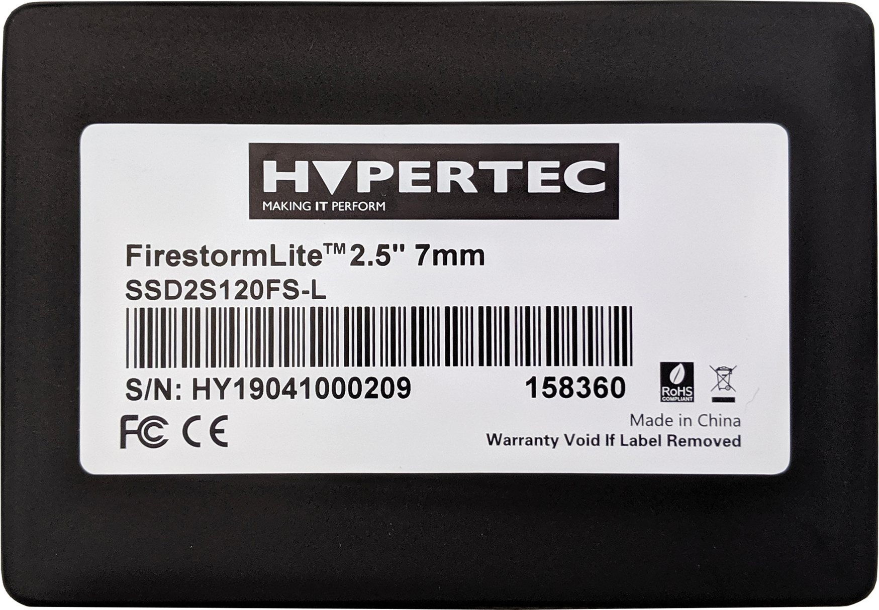 Hypertec FirestormLite 480GB 2.5 7mm SATA 6Gbps SSD image 2