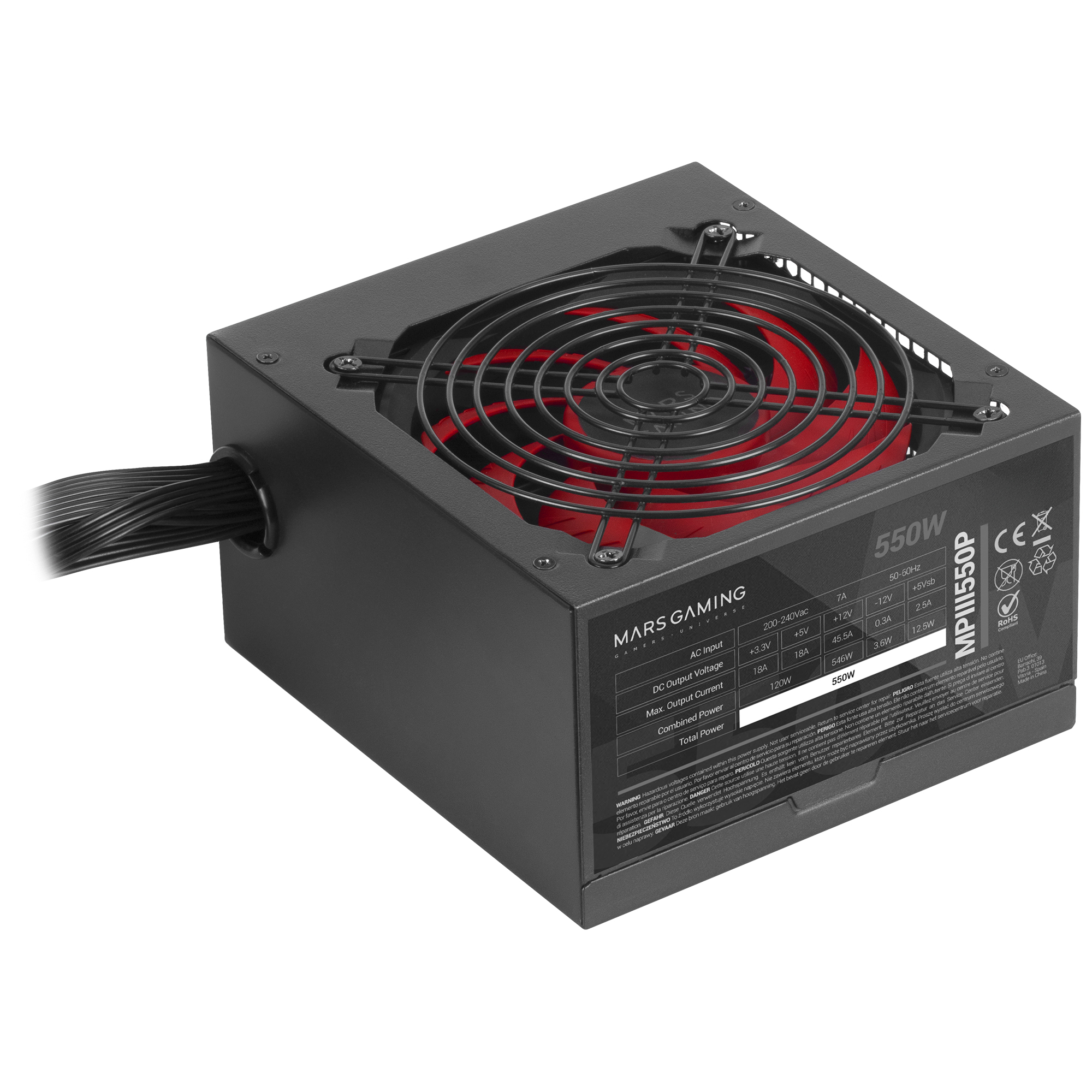 Mars Gaming MPIII550P power supply unit – image 3