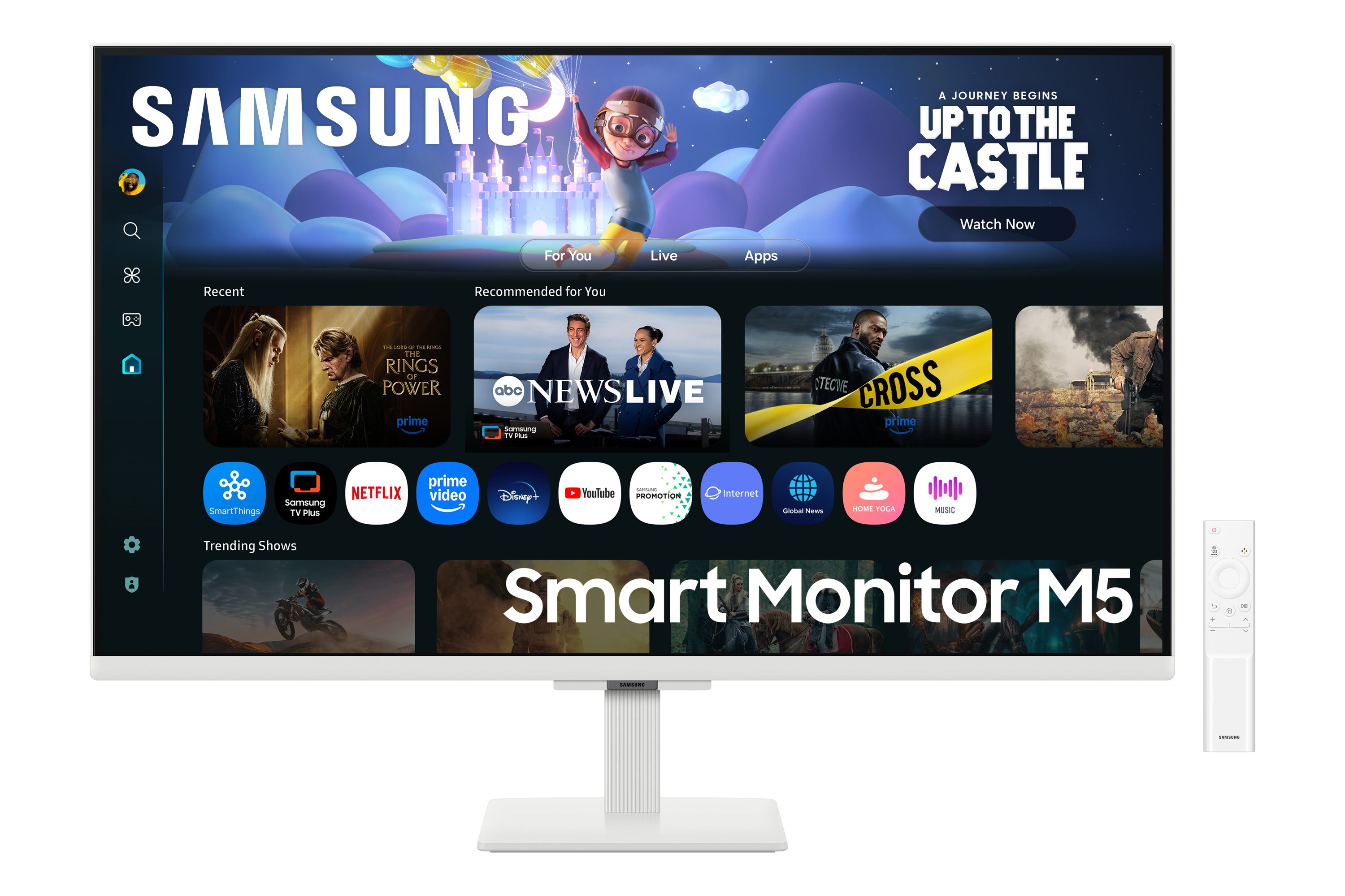 Samsung S32FM501EU - M50F Series - LED monitor - Smart - 32" - 1920 x 1080 Full HD (1080p) @ 60 Hz - VA - 250 cd/m� - 3000:1 - HDR10 - 4 ms - 2xHDMI - speakers - white