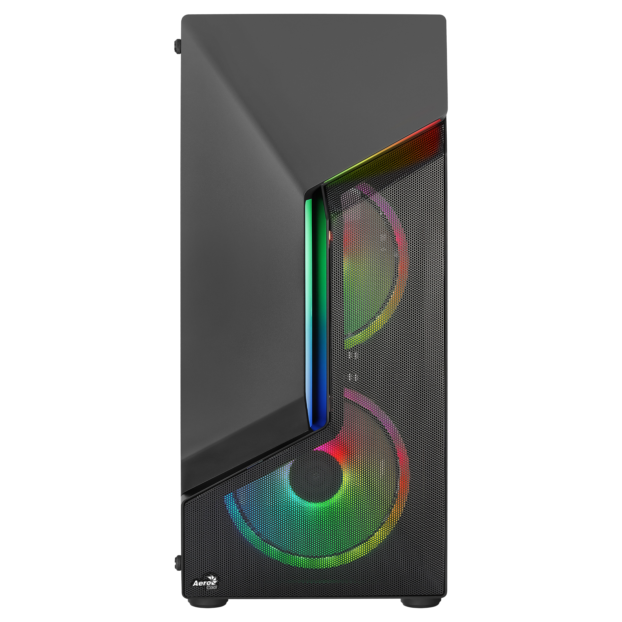 Aerocool SCAPEBKV3 Gaming ATX Case Front RGB LED Tempered Glass 3x ARGB Fans Black – image 3