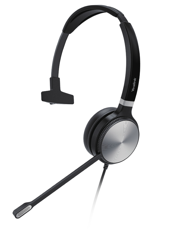 Yealink UH36 Mono Headset Wired Head-band Office/Call center USB Type-A Black, Silver image 1