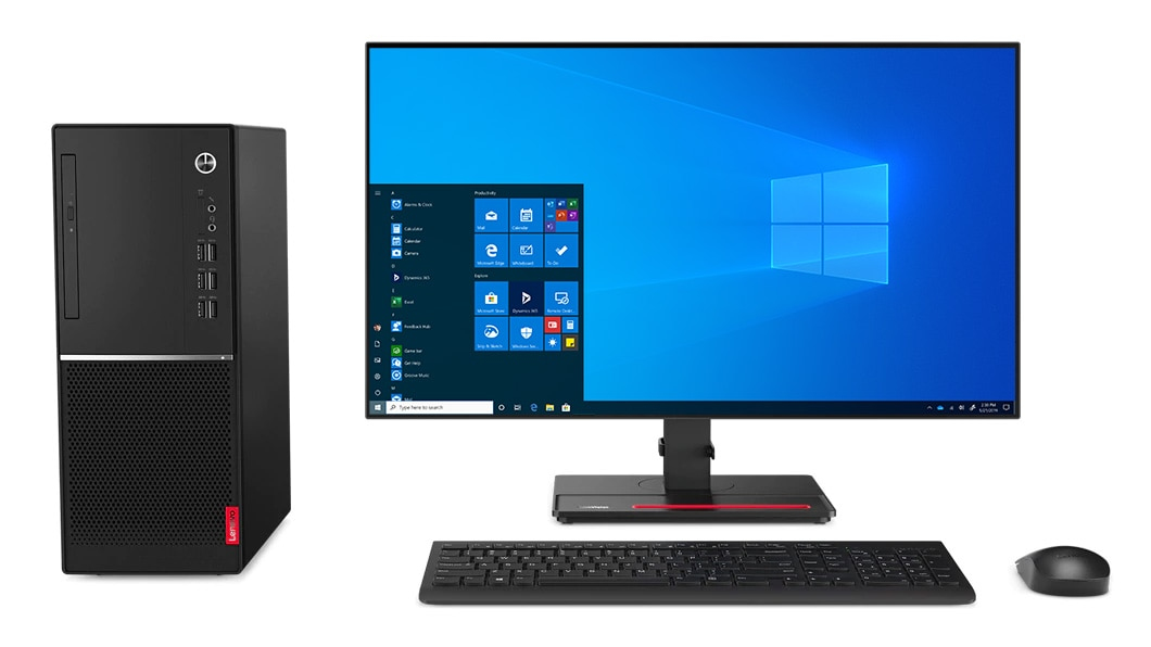 Lenovo V530-15ICR Intel® Core™ i3 i3-8100 4 GB DDR4-SDRAM 256 GB SSD Windows 10 Pro Desktop PC Black image 4