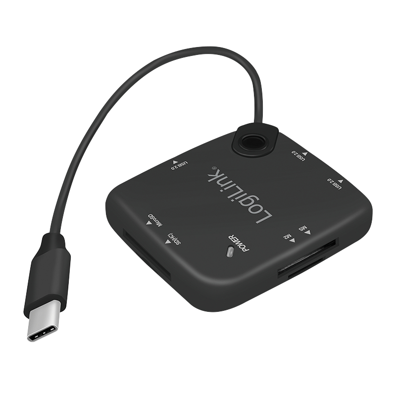 LogiLink UA0344 interface hub USB 2.0 Type-C Black – image 5