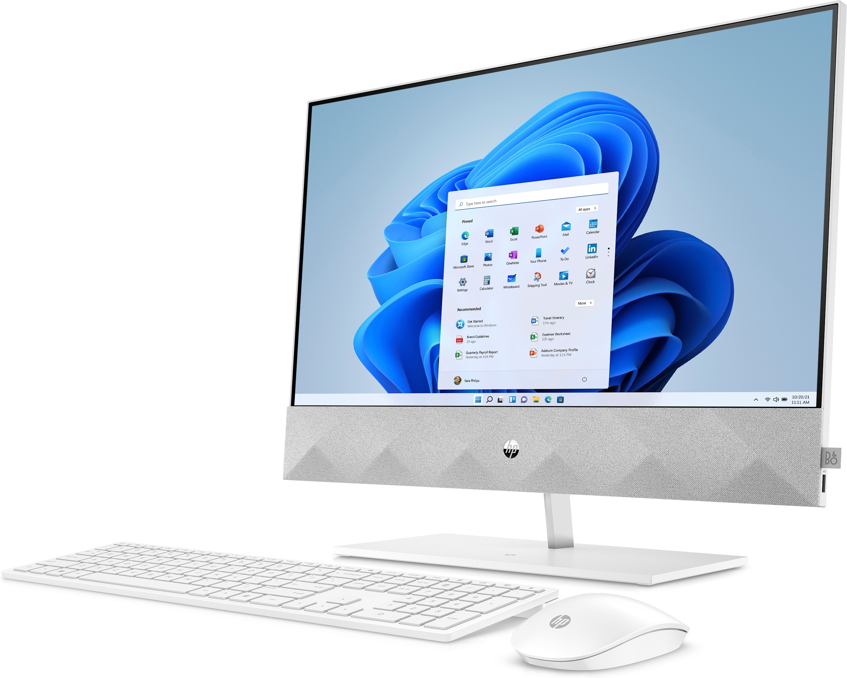 HP Pavilion 24-k0038na Intel® Core™ i7 i7-10700T 60.5 cm (23.8″) 1920 x 1080 pixels All-in-One PC 16 GB DDR4-SDRAM 512 GB SSD NVIDIA GeForce MX350 Windows 11 Home Wi-Fi 5 (802.11ac) White image 2