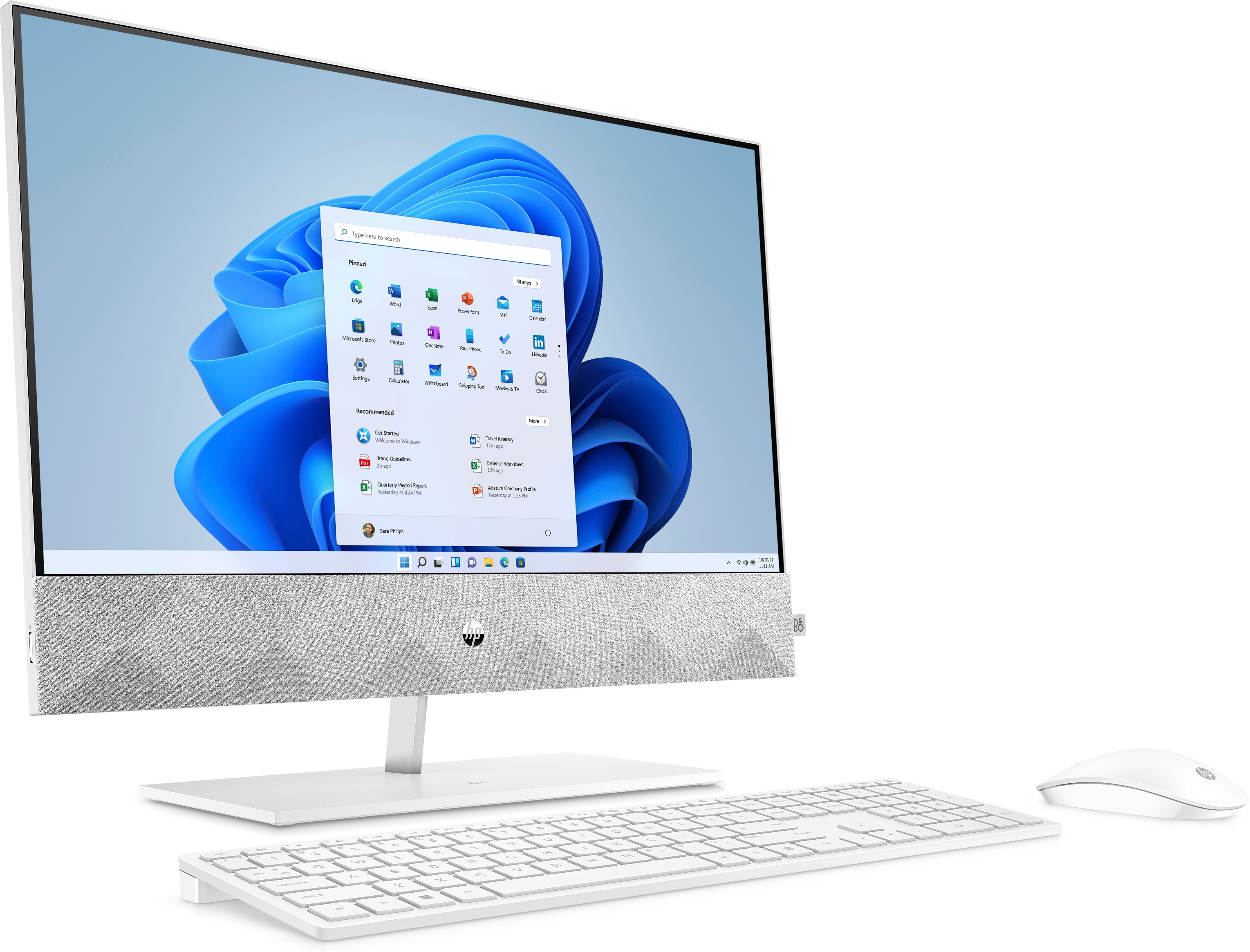 HP Pavilion 24-k0038na Intel® Core™ i7 i7-10700T 60.5 cm (23.8″) 1920 x 1080 pixels All-in-One PC 16 GB DDR4-SDRAM 512 GB SSD NVIDIA GeForce MX350 Windows 11 Home Wi-Fi 5 (802.11ac) White image 3