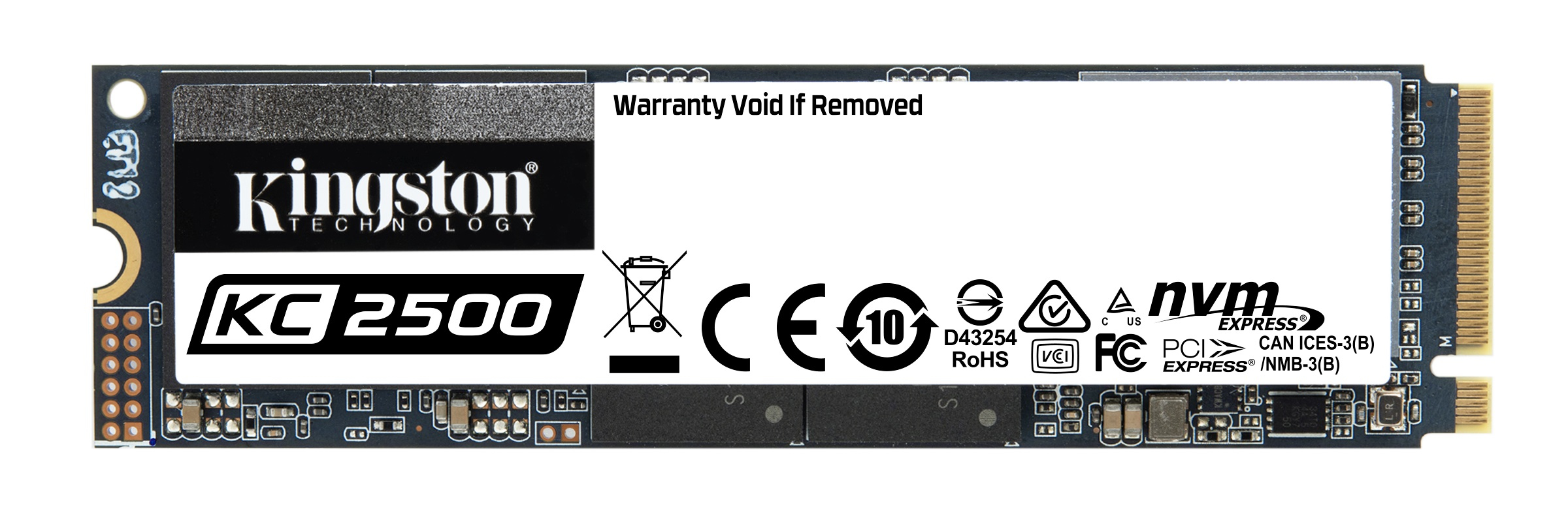 Kingston Technology KC2500 500 GB M.2 PCI Express 3.0 NVMe 3D TLC