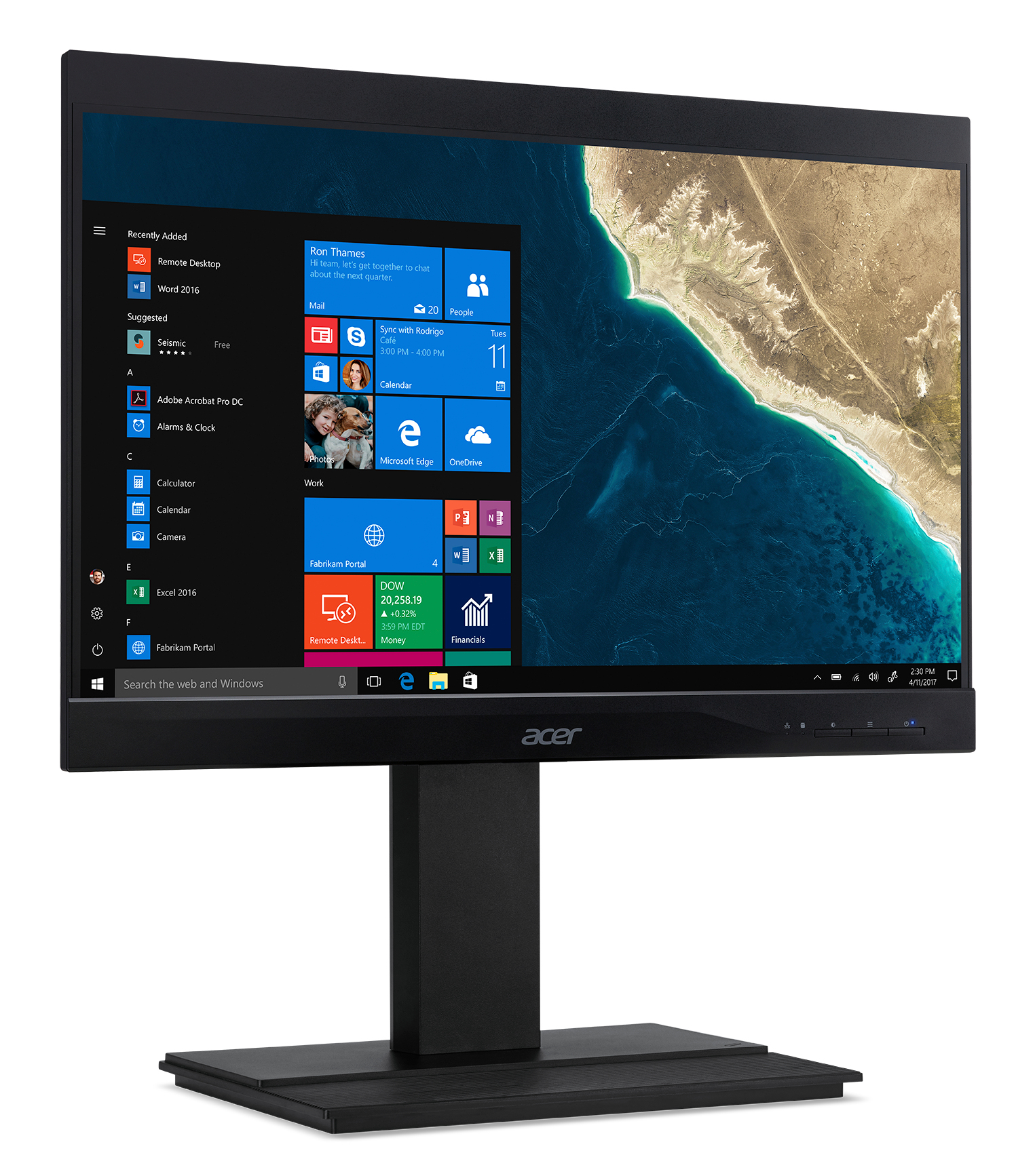 Acer Veriton VZ4860G i5 Intel® Core™ i5 i5-9400 60.5 cm (23.8″) 1920 x 1080 pixels All-in-One PC 8 GB DDR4-SDRAM 256 GB SSD Windows 10 Home Wi-Fi 5 (802.11ac) Black image 7