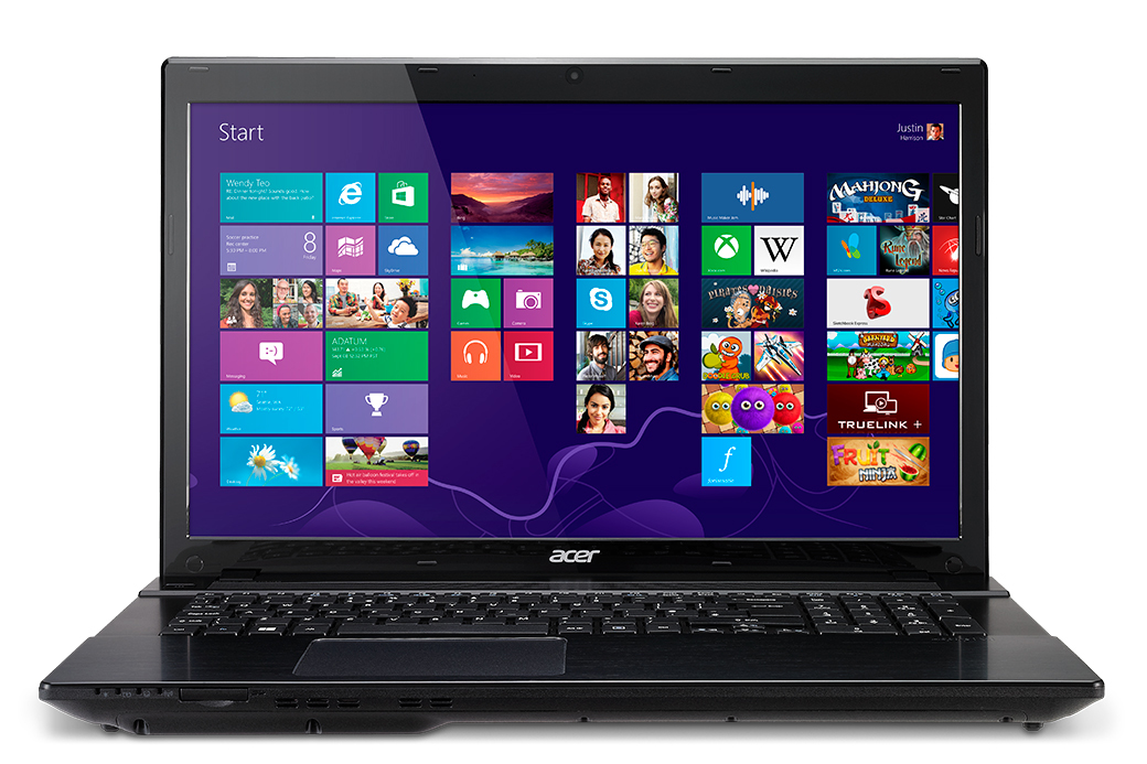 Acer Aspire 772G-747a321.26TBDWakk Intel® Core™ i7 i7-4702MQ Laptop 43.9 cm (17.3") Full HD 32 GB DDR3-SDRAM 1.25 TB HDD+SSD NVIDIA® GeForce® GTX 760M Windows 8 – image 1