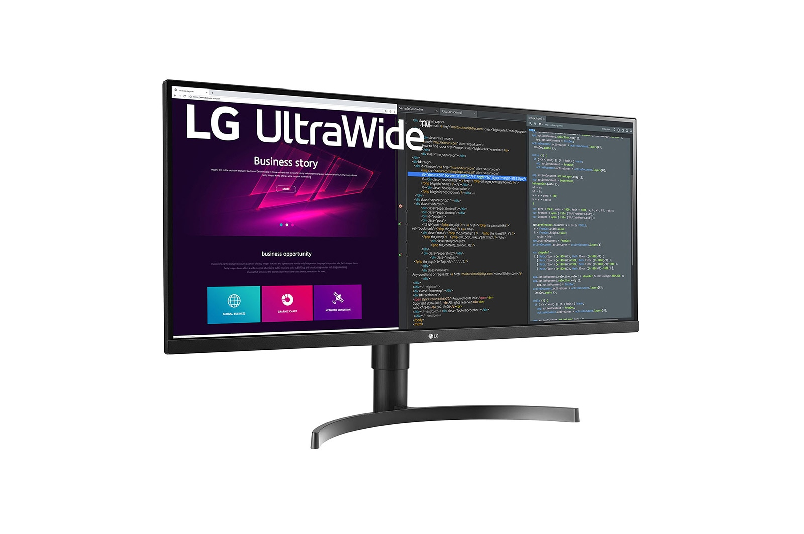 LG 34WN750-B computer monitor 86.4 cm (34″) 3440 x 1440 pixels UltraWide Quad HD LED Black image 3