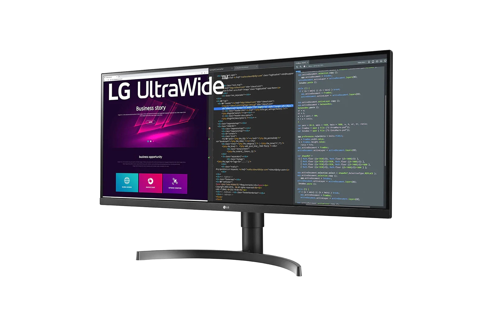 LG 34WN750-B computer monitor 86.4 cm (34″) 3440 x 1440 pixels UltraWide Quad HD LED Black image 2