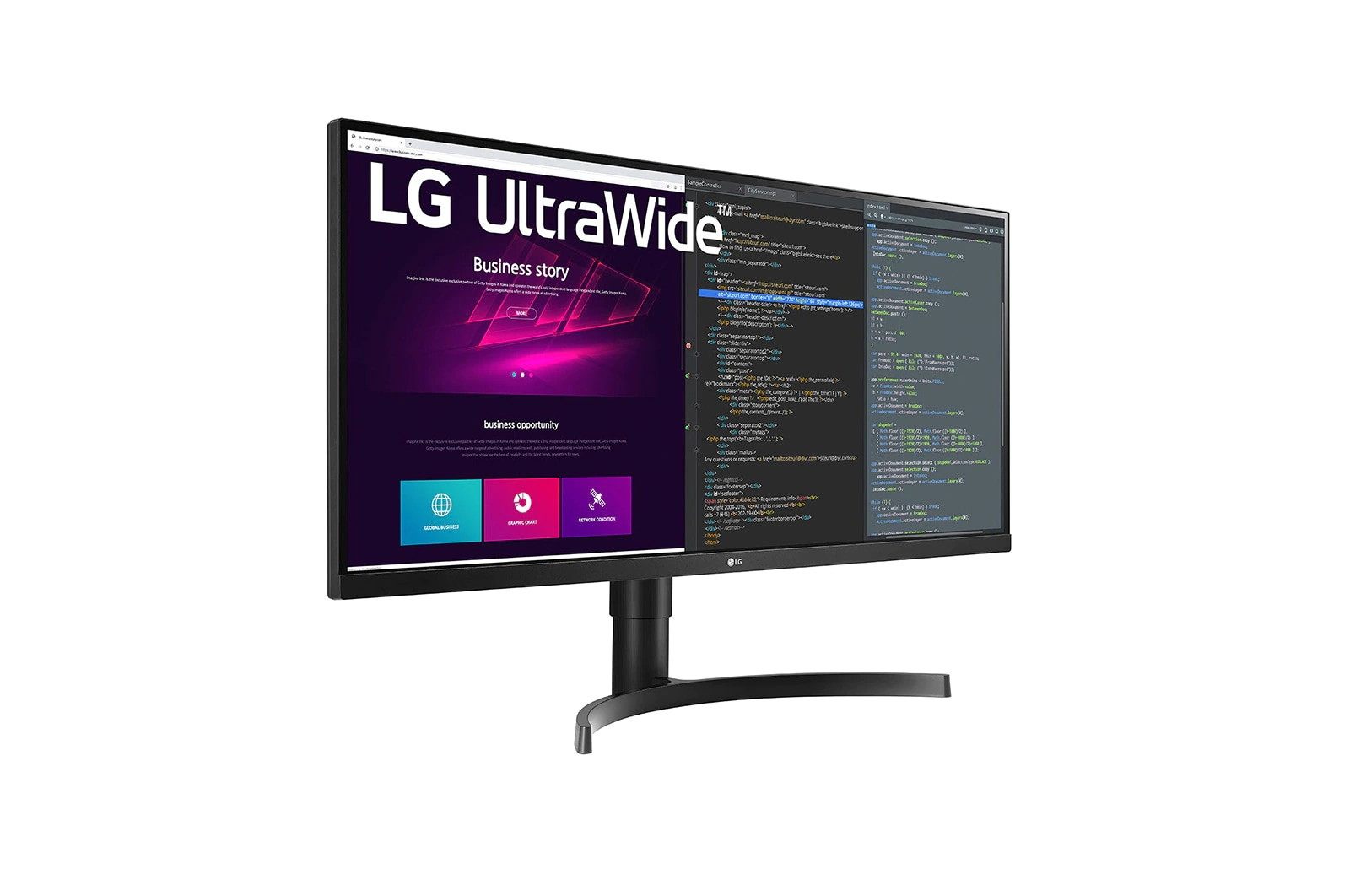 LG 34WN750-B computer monitor 86.4 cm (34″) 3440 x 1440 pixels UltraWide Quad HD LED Black image 4