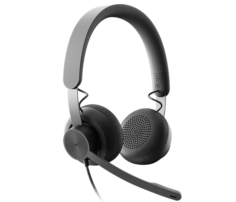 Logitech Zone Wired Noise Cancelling Headset - For Microsoft Teams - headset - on-ear - wired - active noise canceling - USB-C - graphite