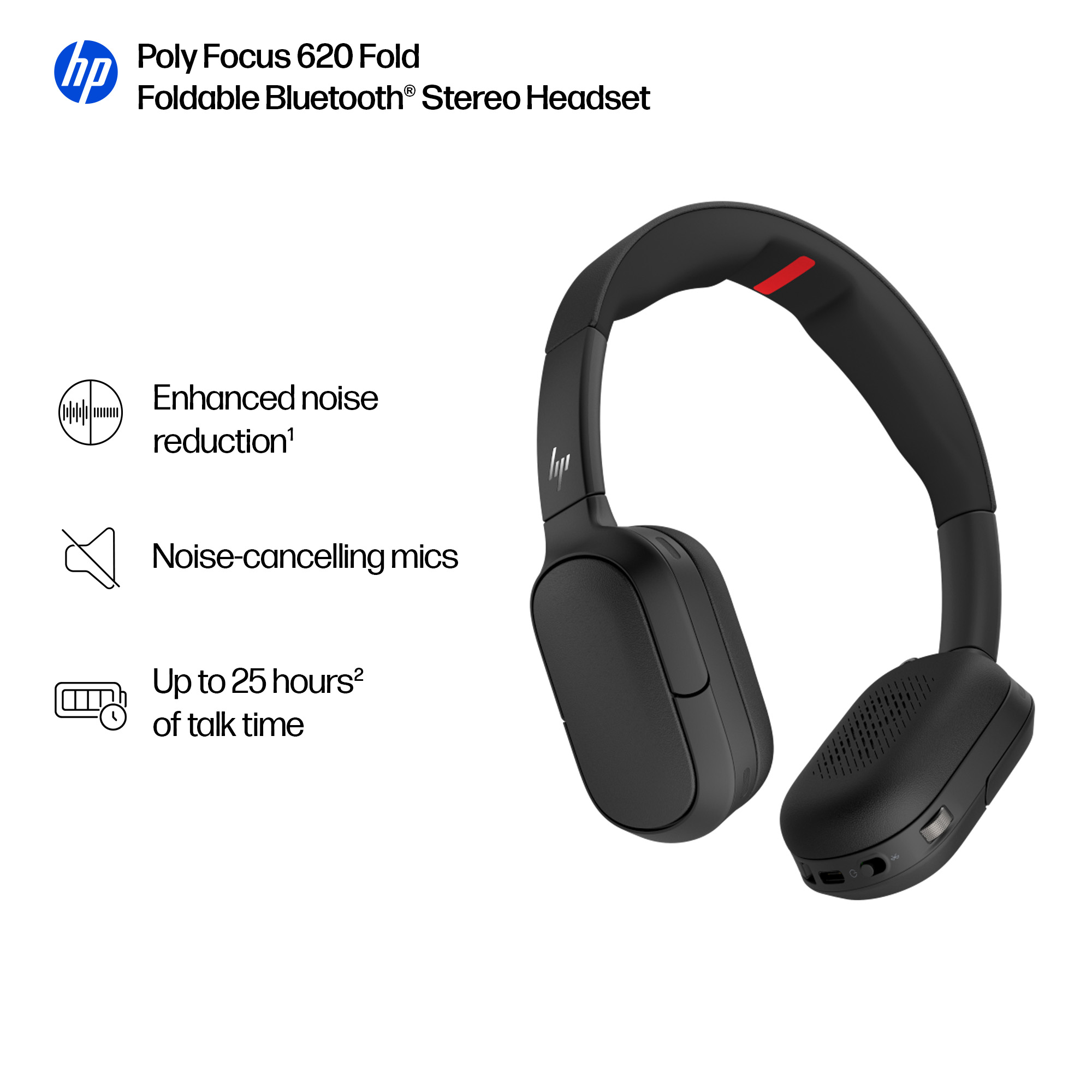 HP Poly Focus 620 Fold Bluetooth Headset Customer Special 1 – image 9